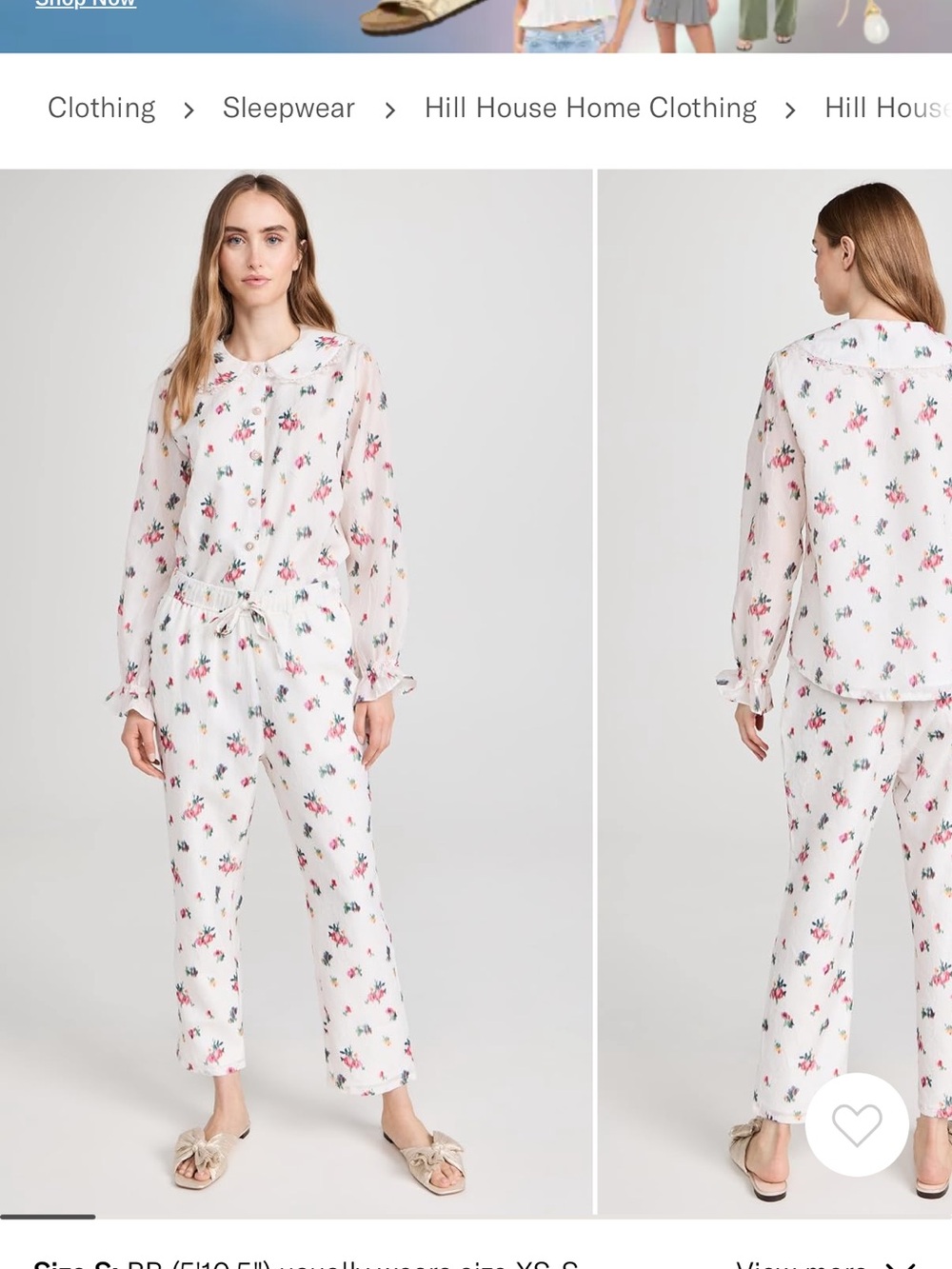Hill House Floral Pajama Set